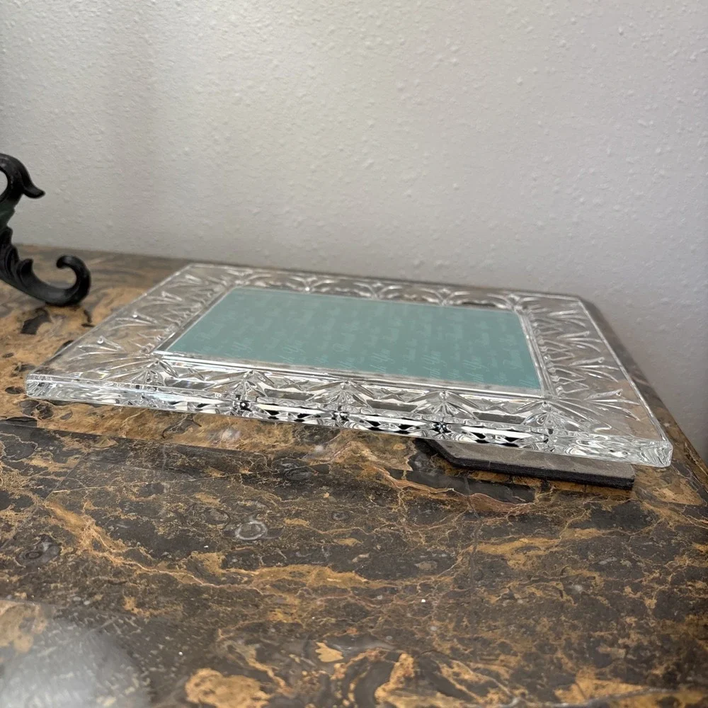 WATERFORD Crystal Thank You 5x7 Picture Frame 8.75
